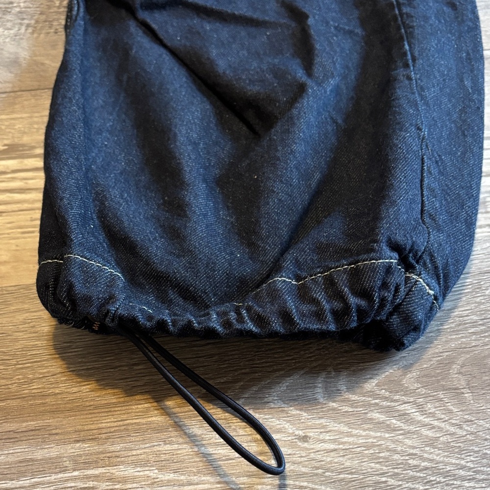 BDG Denim Baggy Cargo Pants in Dark Blue Size x-small - Picture 6 of 12